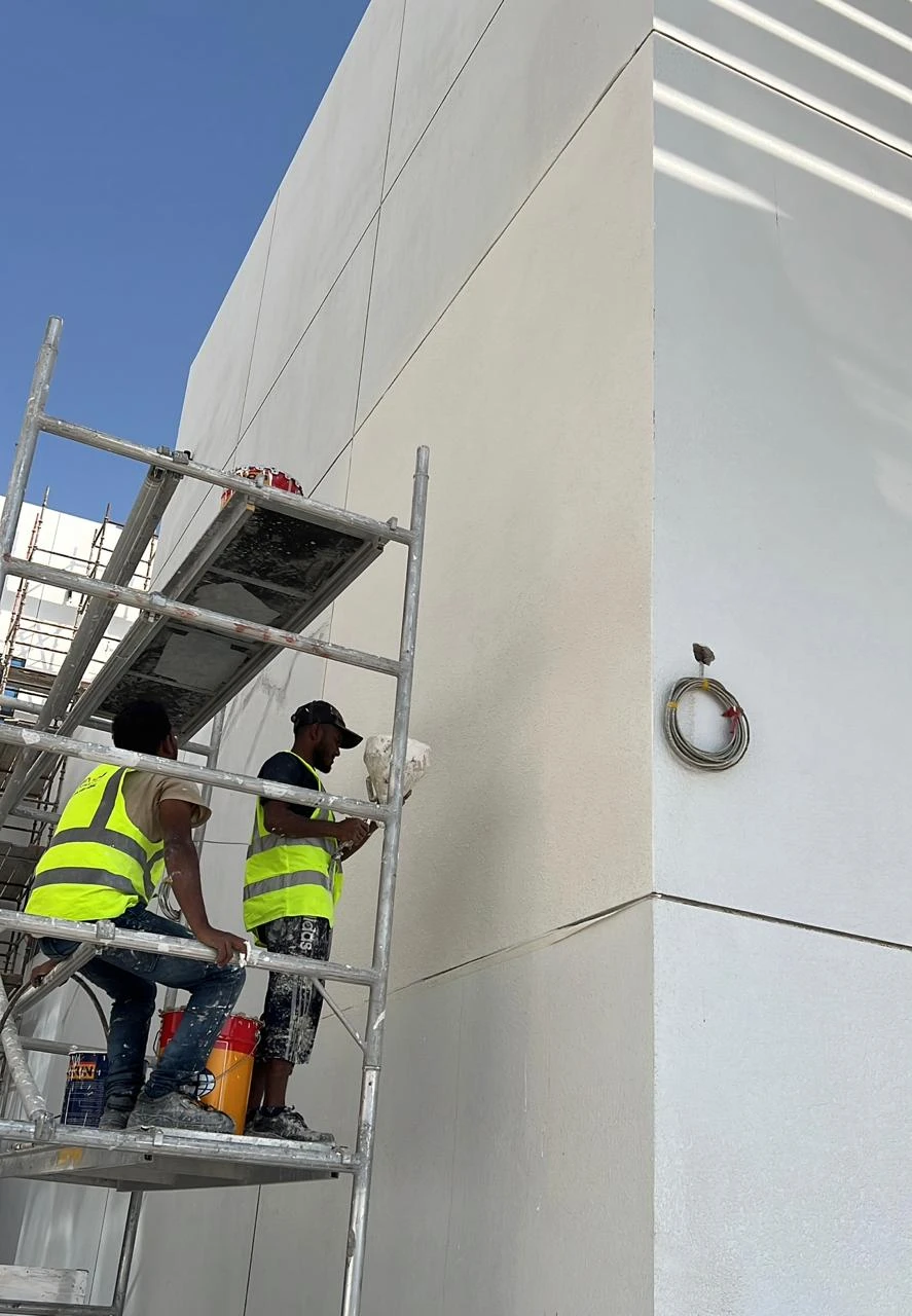 Exterior wall works