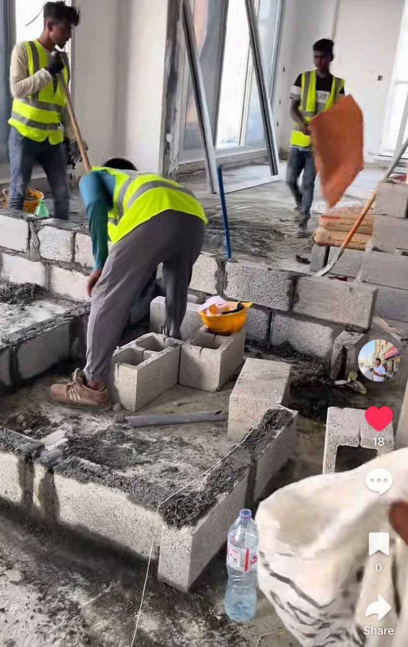 Blockwork installation